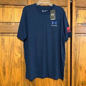 Under Armour Men's Blue Freedom Tee NWT XL